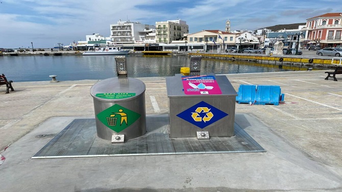 Σε χρήση νέοι βυθιζόμενοι κάδοι στην Τήνο